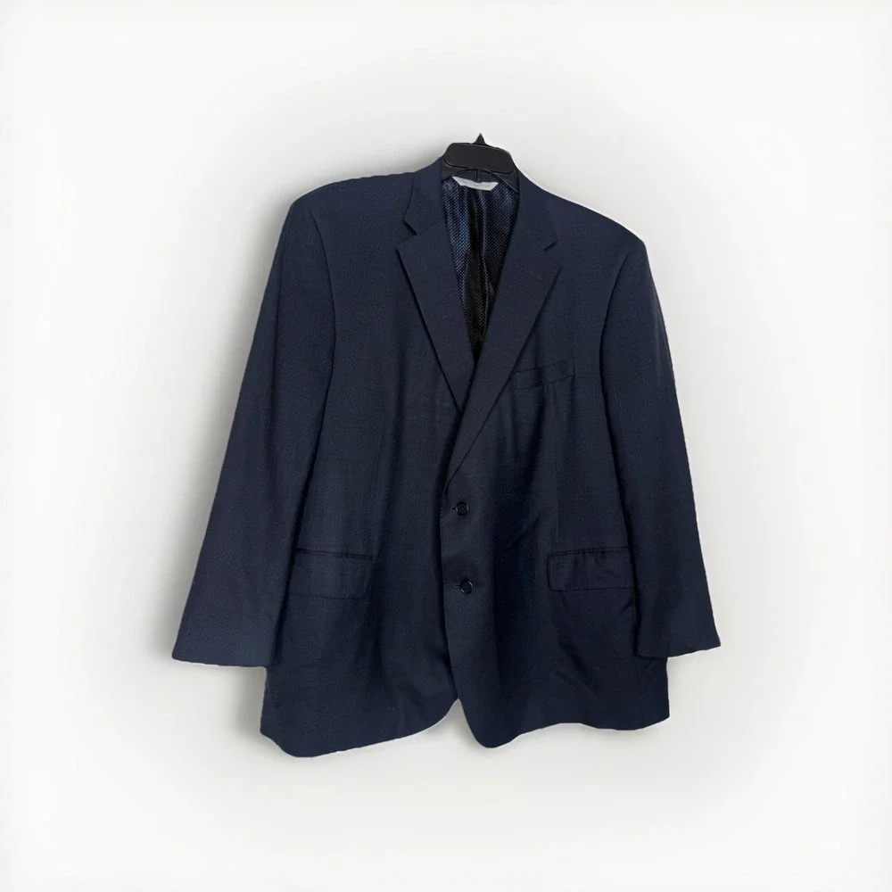 SAMUELSOHN SB Garner Dark BLUE ITALIAN Colombo Icewool BLAZER Size 50R